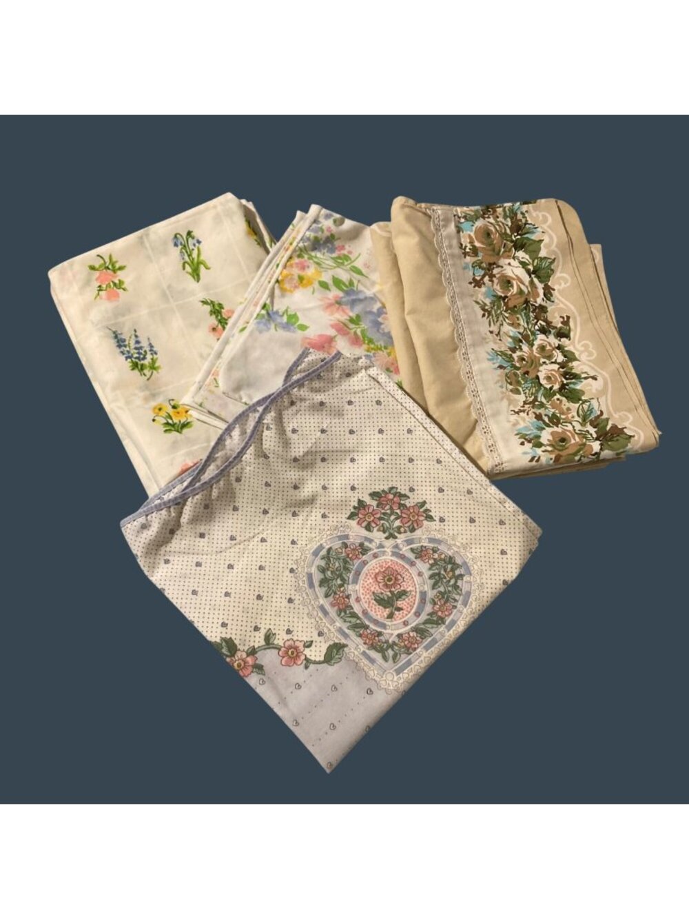 Lot of 7 Vintage Floral Standard Size Pillowcase Grannycore Cottagecore